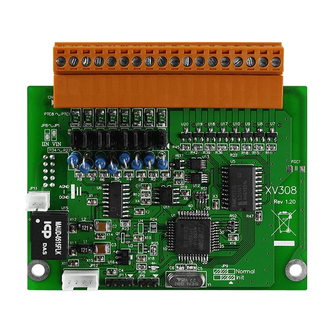 XV308 XV-Board 8-ch Isolated Analog Input and Universal Digital I/O