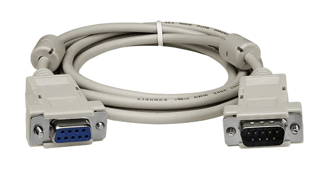CA-0918-3W DB9 Male to DB9 Female RS-232 Cable, 1.8 m, Ferrite Core