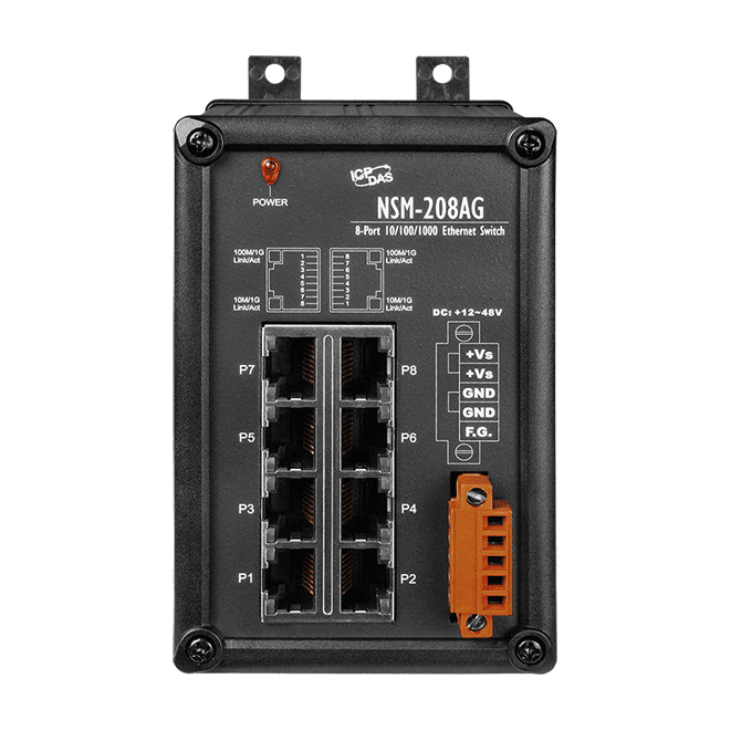 NSM-208AG Unmanaged 8-Port 10/100/1000 Base-T Ethernet Switch