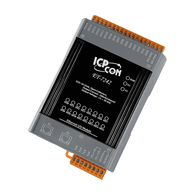 ET-7242 Ethernet I/O Module, 16-ch Sink-type Digital Output