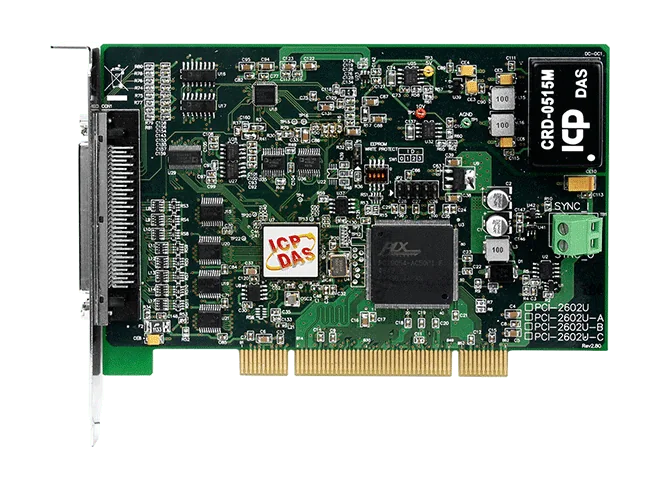 PCI-2602U Universal PCI DAQ Multifunction Board, 16-ch 16-bit AI, 1 MS/s