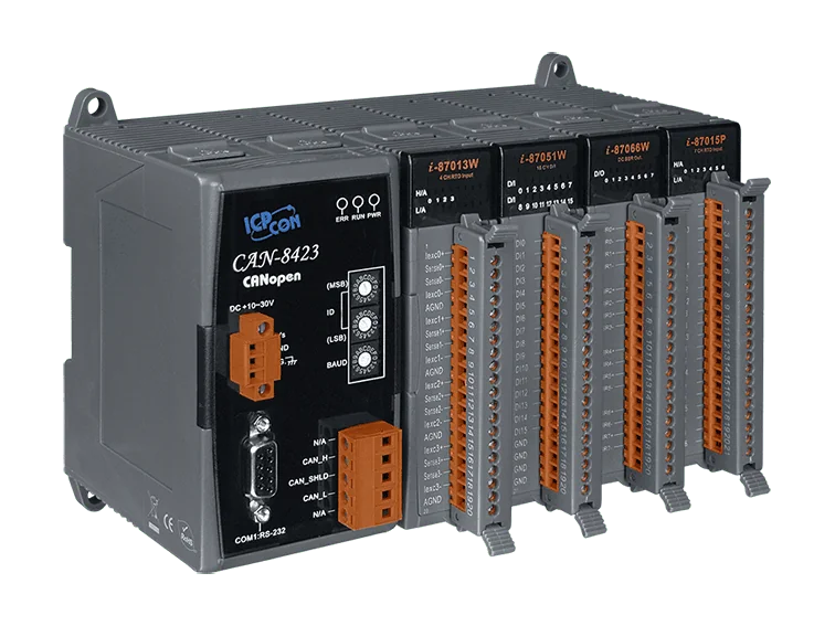 CAN-8423-G CANopen Slave Remote I/O Unit with 4 I/O Slots