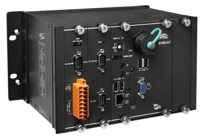 XP-9188-IoT Win-GRAF PAC, 1-Slot Windows 10 IoT Soft PLC with HMI