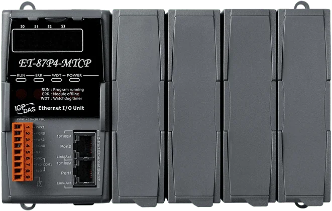 ET-87P4-MTCP Intelligent Ethernet I/O Expansion Unit, 4-Slot Modbus TCP