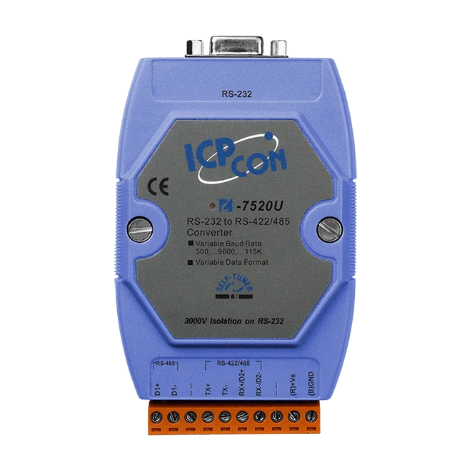 I-7520U-G Isolated RS-232 to RS-485 Converter