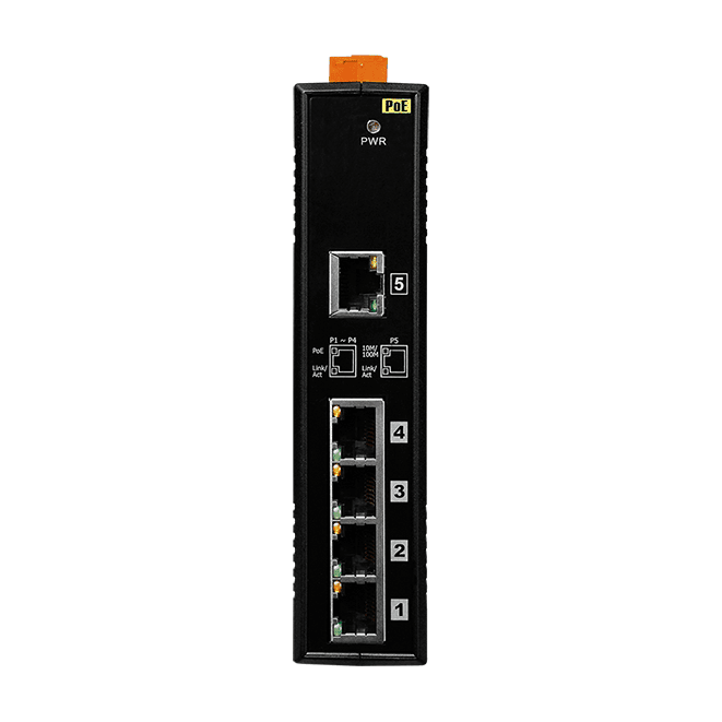 NS-205PSE-24V Unmanaged 5-port PoE PSE Ethernet Switch, 10/100 Mbps