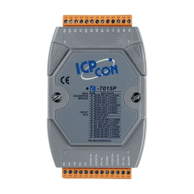 I-7015P-G 6-ch RTD Input Module, 3-wire Lead Resistance Elimination, DCON