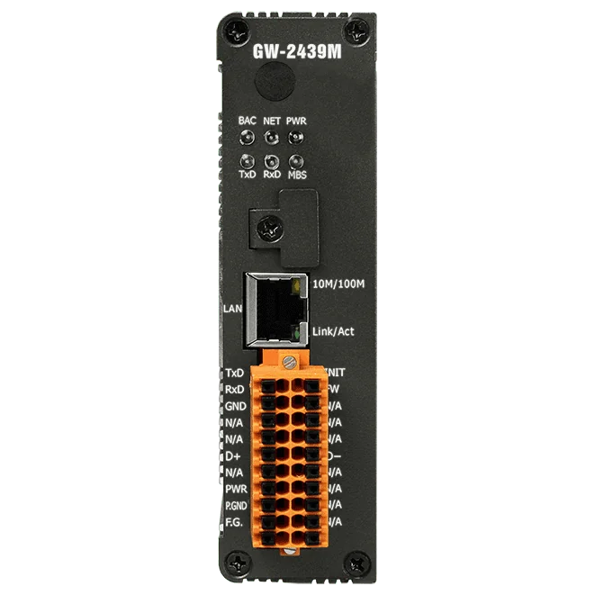 GW-2439M BACnet/IP Client to Modbus TCP/RTU Gateway, up to 9,000 Objects