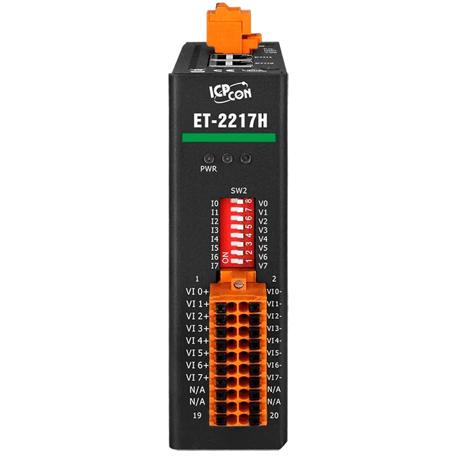 ET-2217H Ethernet I/O Module, 8-ch High Speed AI