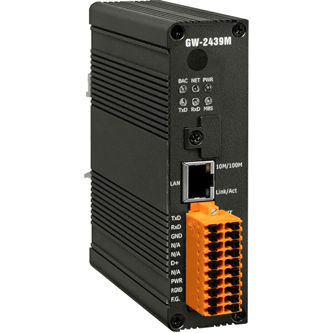 GW-2439M BACnet/IP Client to Modbus TCP/RTU Gateway, up to 9,000 Objects