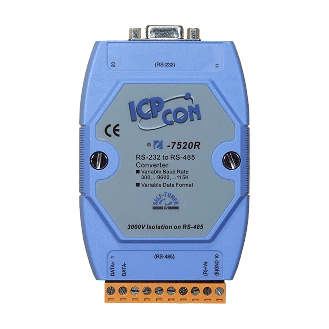 I-7520R RS-232 to Isolated RS-485 Converter, 115200 bps
