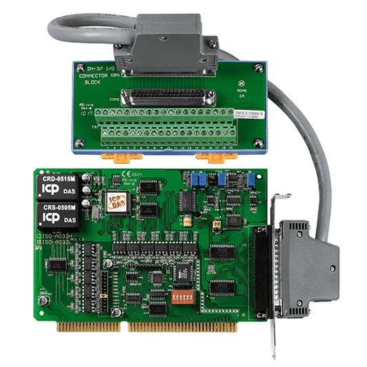 ISO-AD32L/S ISA Isolated 12-bit AI Board, 32-ch, 200 kS/s