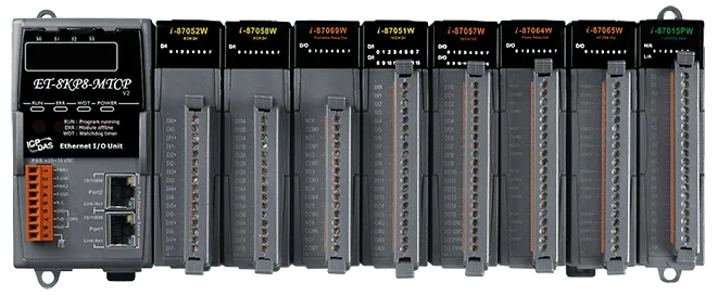 ET-8KP8-MTCP Modbus TCP Intelligent Ethernet I/O Expansion Unit, 8-Slot