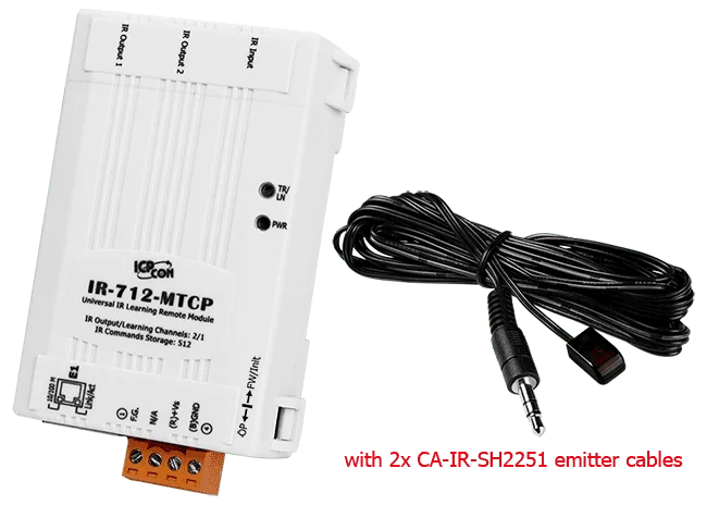 IR-712-MTCP Universal IR Learning Module, 2-ch IR Output, Modbus TCP
