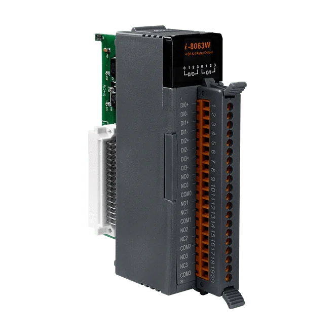 I-8063W-G 4-ch Isolated Wet DI and Form C Power Relay Module
