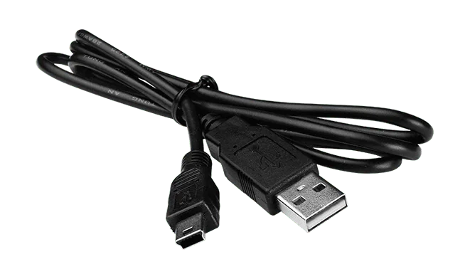 CA-USB10 USB 2.0 A-Male to Mini-5P B-Male Cable, 1M