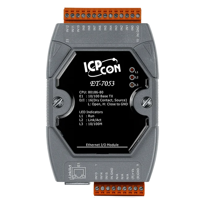 ET-7053 Ethernet I/O Module, 16-ch Digital Input/Counter