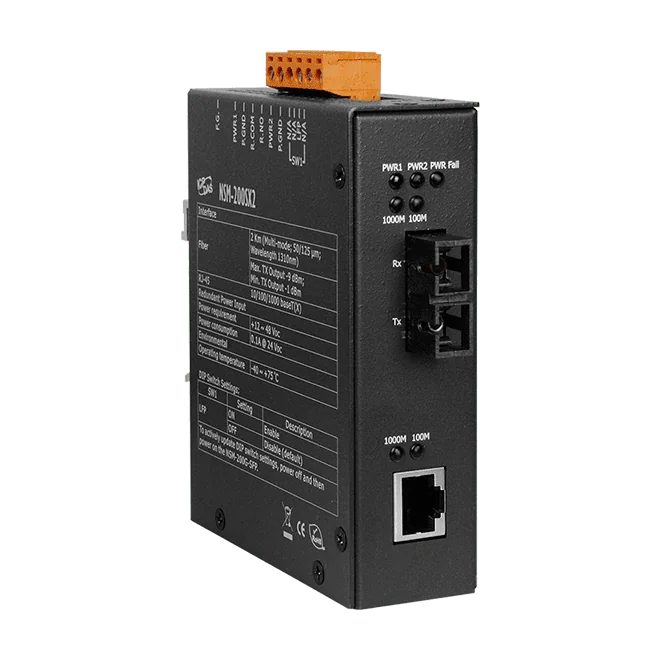 NSM-200SX2 Gigabit Media Converter, 1000Base-T to 1000Base-SX Multi-mode SC