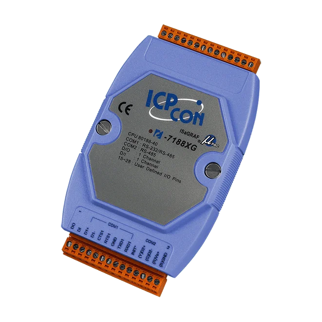 I-7188XG ISaGRAF Palm-Sized Serial PAC with 1 DI and 1 DO