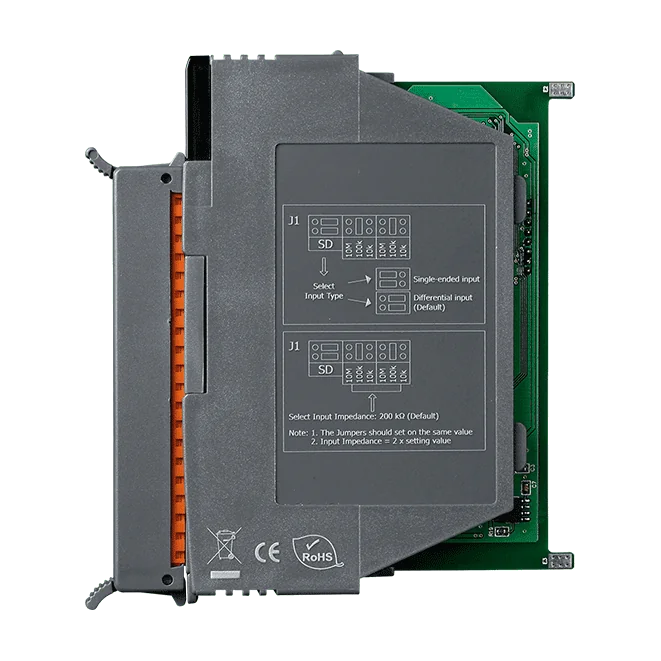 I-8014W-G Analog Input Module, 16/8-ch Voltage/Current, 16-bit 250 kS/s