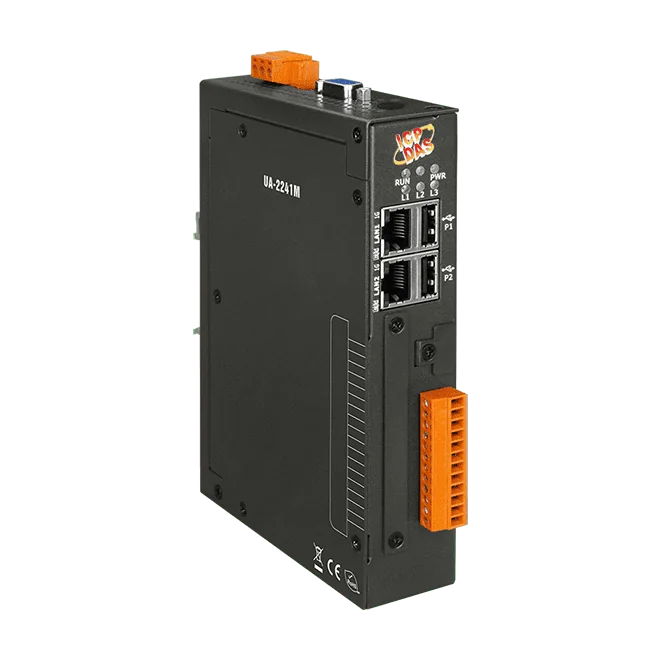 UA-2241M IIoT Communication Server, 2 Ethernet Ports, OPC UA and MQTT Gateway