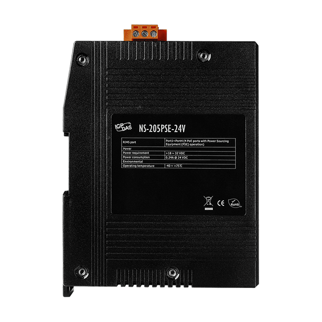 NS-205PSE-24V Unmanaged 5-port PoE PSE Ethernet Switch, 10/100 Mbps