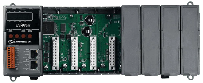 ET-87P8 8-Slot Ethernet I/O Expansion Unit for I-87K Modules, Modbus TCP