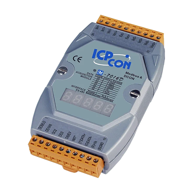 M-7016D-G Strain Gauge Input Module, 2-ch 4-wire, DCON and Modbus RTU
