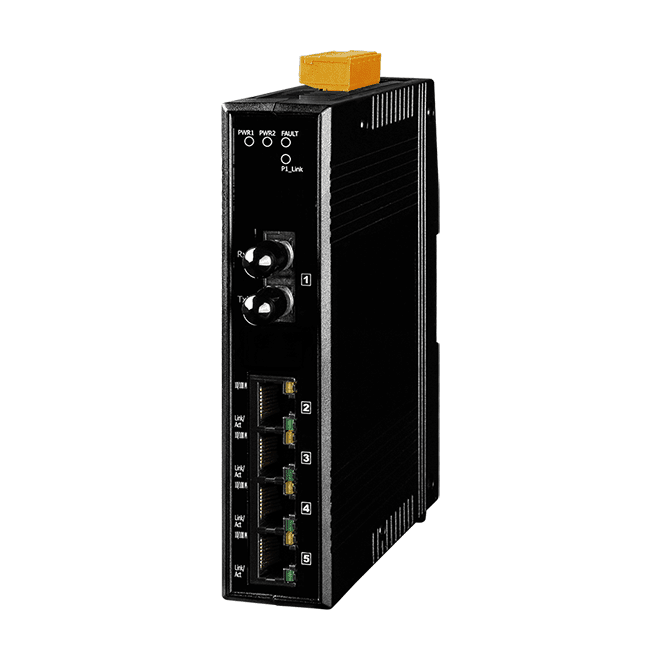 NS-205AFT-T Unmanaged Ethernet Switch, 4-port + 1 Multi-Mode ST Fibre