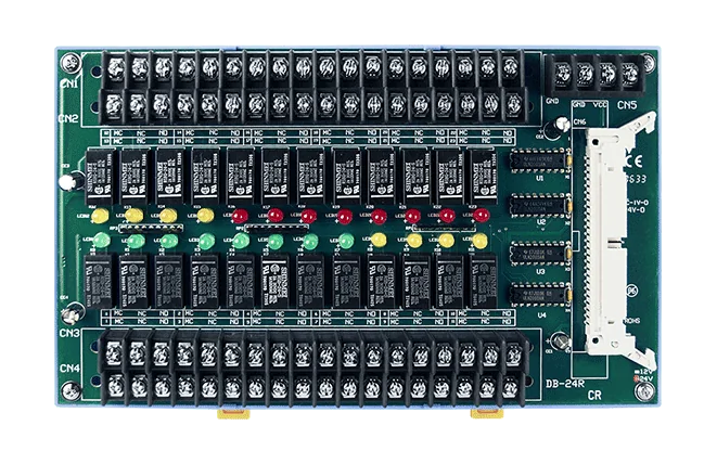 DB-24R/24/DIN 24-ch Relay Board with DIN-rail Mounting (24V)