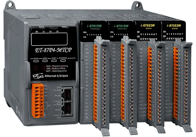 ET-87P4-MTCP Intelligent Ethernet I/O Expansion Unit, 4-Slot Modbus TCP