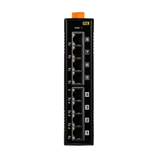 NS-208PSE-4 Unmanaged PoE Industrial Ethernet Switch, 8-port with 4 PSE Ports