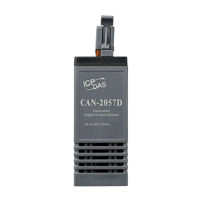 CAN-2057D DeviceNet Slave I/O Module, 16-ch Isolated NPN Digital Output