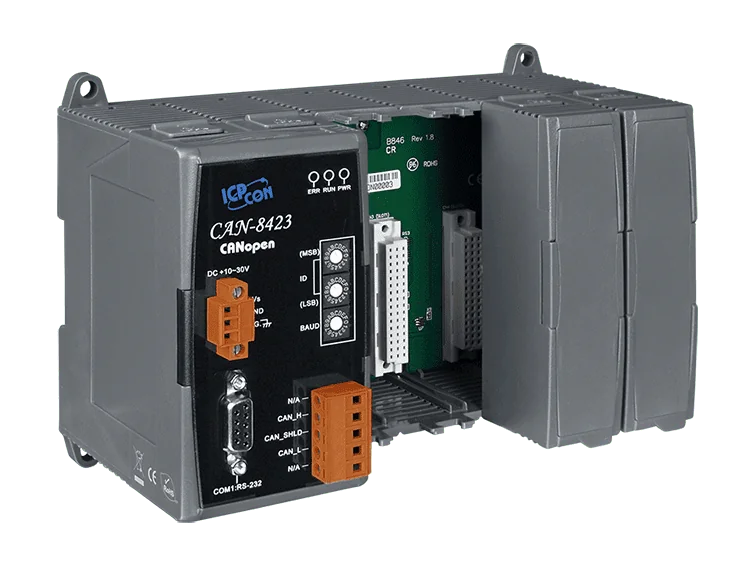 CAN-8423-G CANopen Slave Remote I/O Unit with 4 I/O Slots