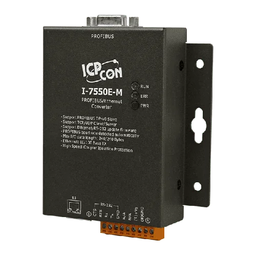 I-7550E-M PROFIBUS DP-V0 Slave to Ethernet Converter, Metal Case
