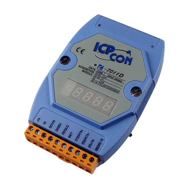 I-7011D 1-ch Thermocouple Input Module with LED Display, DCON Protocol