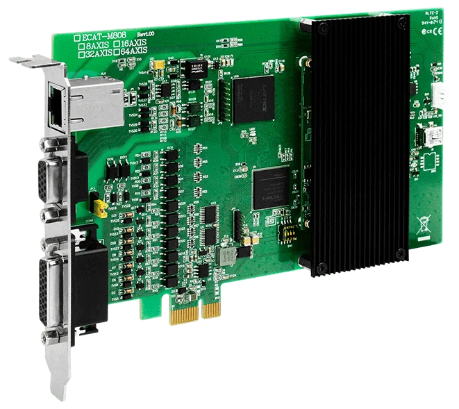 ECAT-M808-64AX PCI Express EtherCAT MainDevice Board, 64-Axis Motion Control