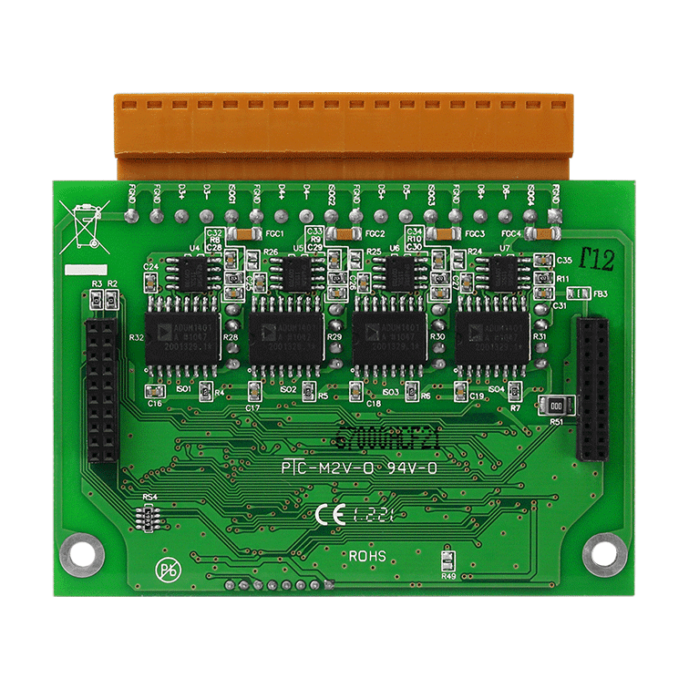 XW511i 4-Port Isolated RS-485 Expansion Board for uPAC-50xx and WP-51xx