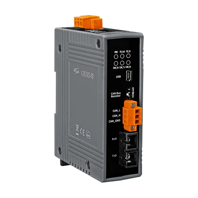 I-2533CS-FD CAN/CAN FD to Single-mode Fibre Bridge, 30 km, SC Connector