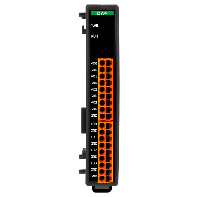 EC4-DA4 EtherCAT SubDevice Slim Module, 4-ch Isolated 12-bit Analog Output