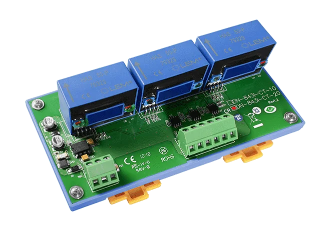 DN-843I-CT-20 3-Channel 20 A Current Transformer Module, ±10 Vpp Output