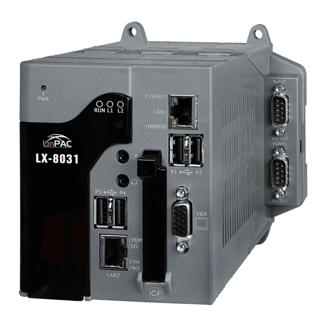 LX-8031 Linux PAC, 0-slot LX-8000 with x86 Dual-core CPU