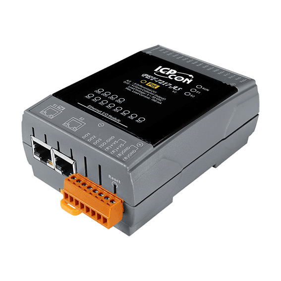 PET-7217-A5 PoE Ethernet I/O Module, 8-ch High-Voltage AI, 4-ch DO