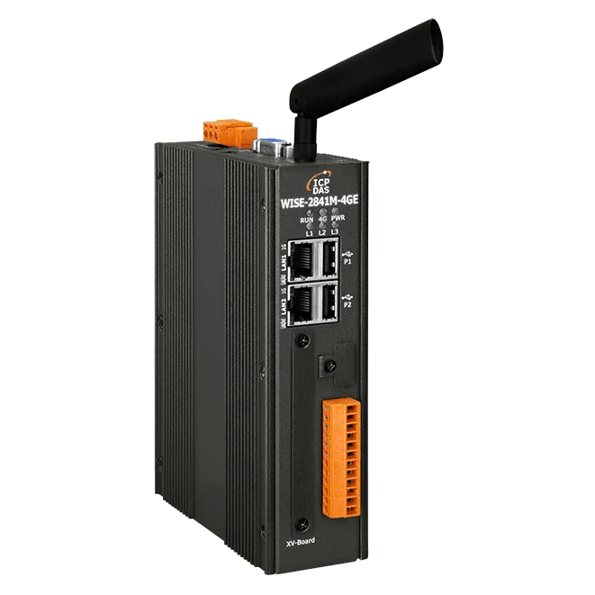 WISE-2841M-4GE IIoT Edge Controller, Metal Case with 4G Communication