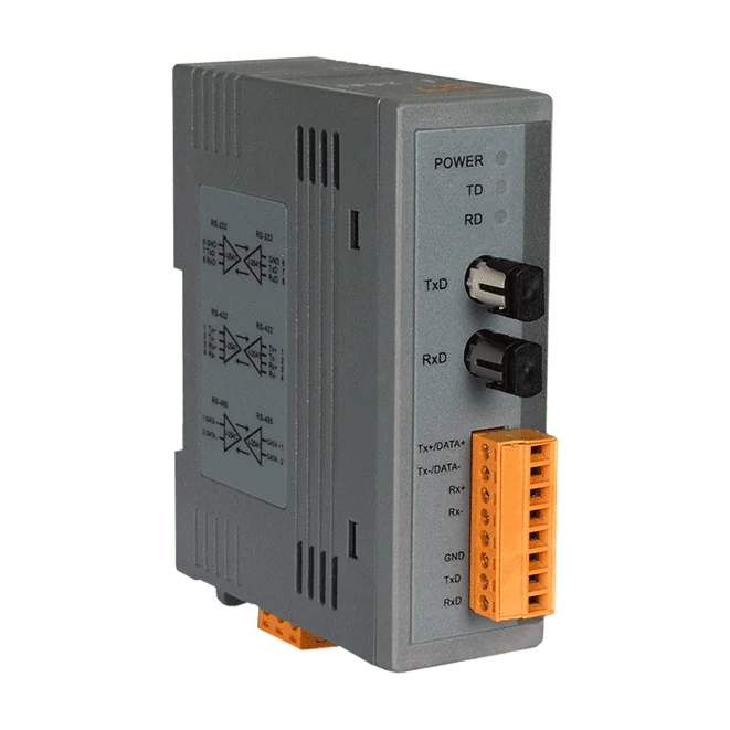 I-2541 RS-232/422/485 to Multi-Mode Fibre Converter, 2 km ST