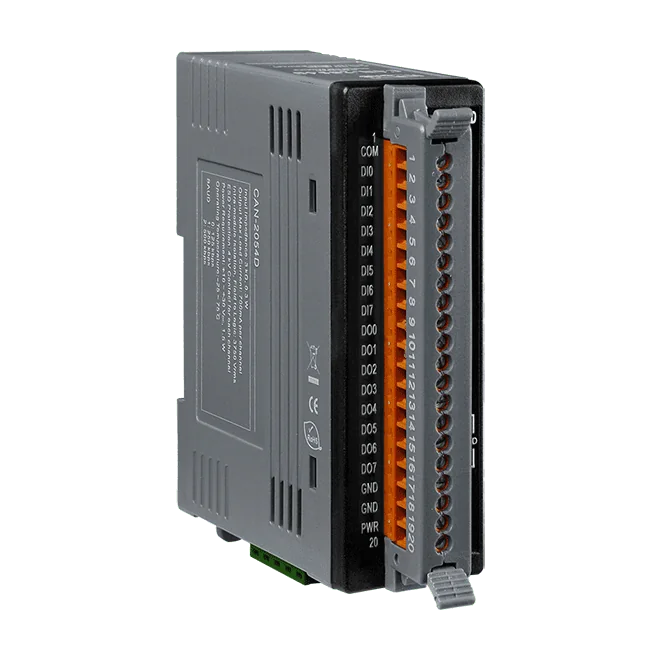 CAN-2054D DeviceNet Slave Module, 8-ch Isolated DI and 8-ch Isolated DO