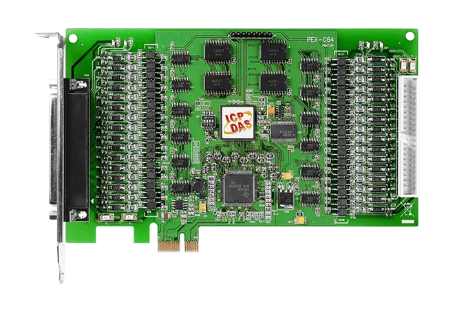 PEX-C64 PCI Express Isolated Digital Output Board, 64-ch Sink (NPN)