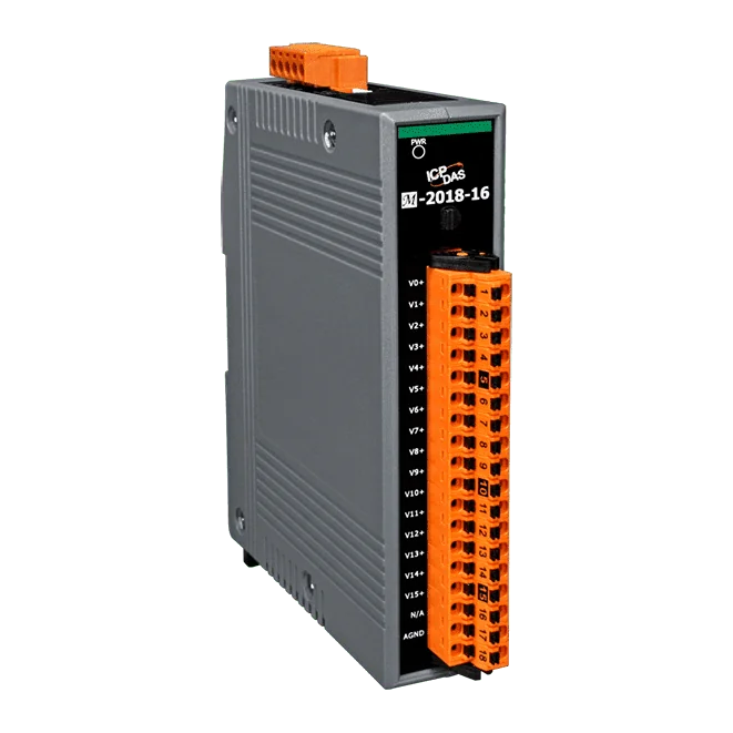 M-2018-16 16-ch Thermocouple Input Module, RS-485 Modbus RTU and DCON