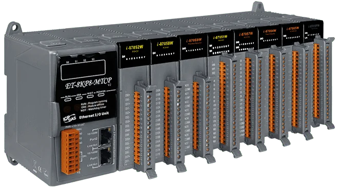 ET-8KP8-MTCP Modbus TCP Intelligent Ethernet I/O Expansion Unit, 8-Slot