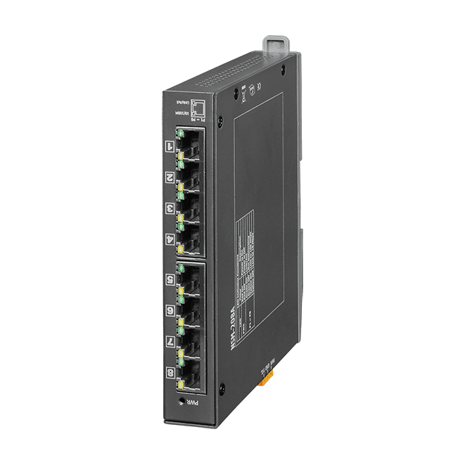 NSM-208A Unmanaged 8-Port Industrial 10/100 Mbps Ethernet Switch, Metal Case